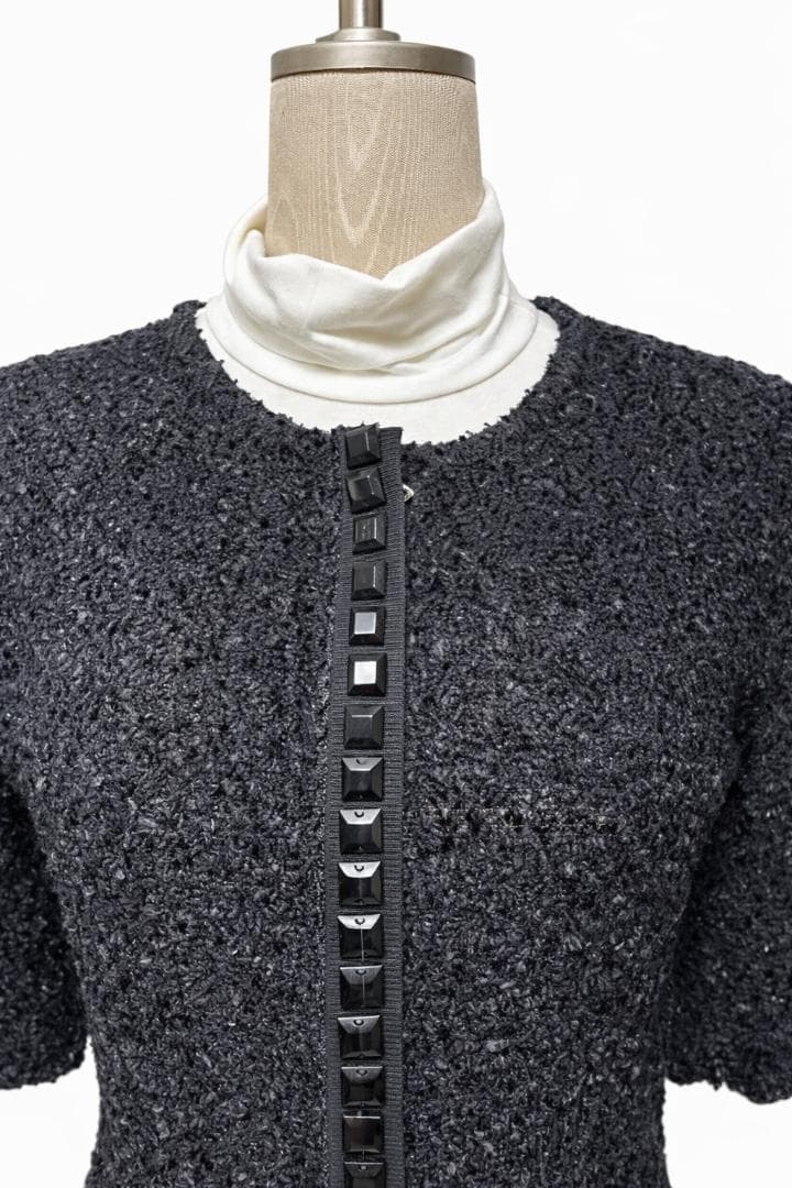 新品タグ付き DOLCE&GABBANA ツイード ジャケット 38 黒