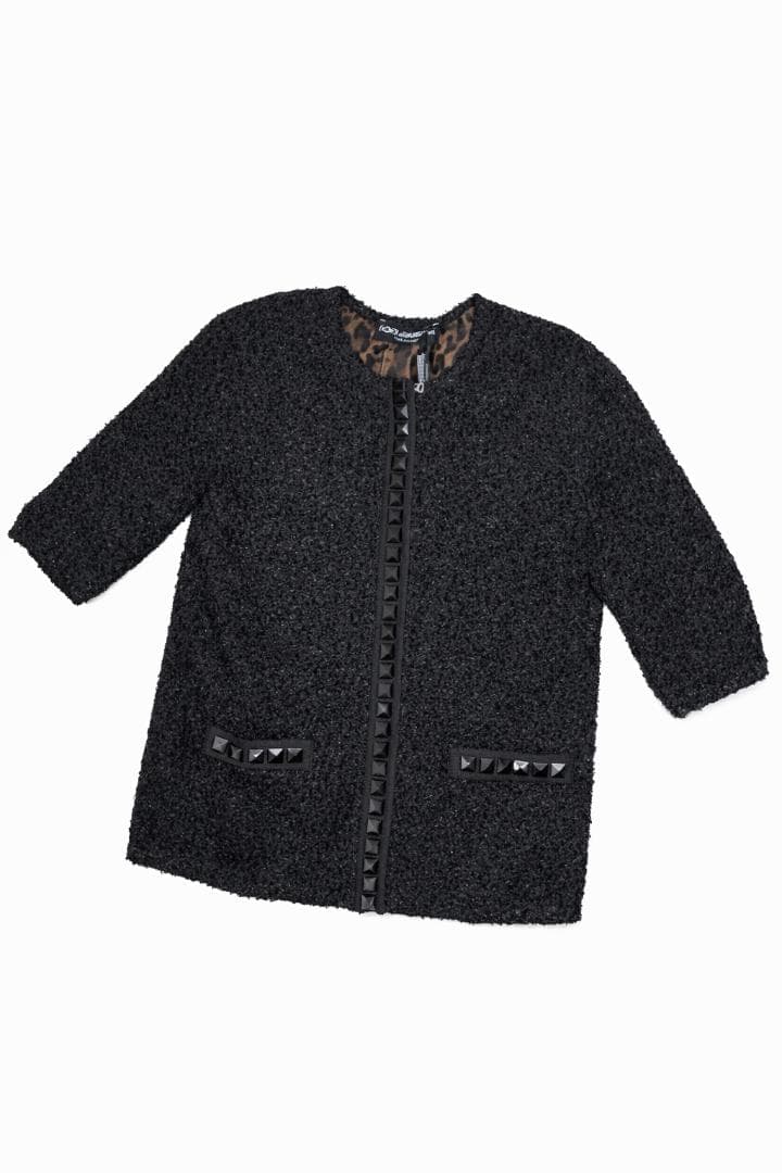 新品タグ付き DOLCE&GABBANA ツイード ジャケット 38 黒