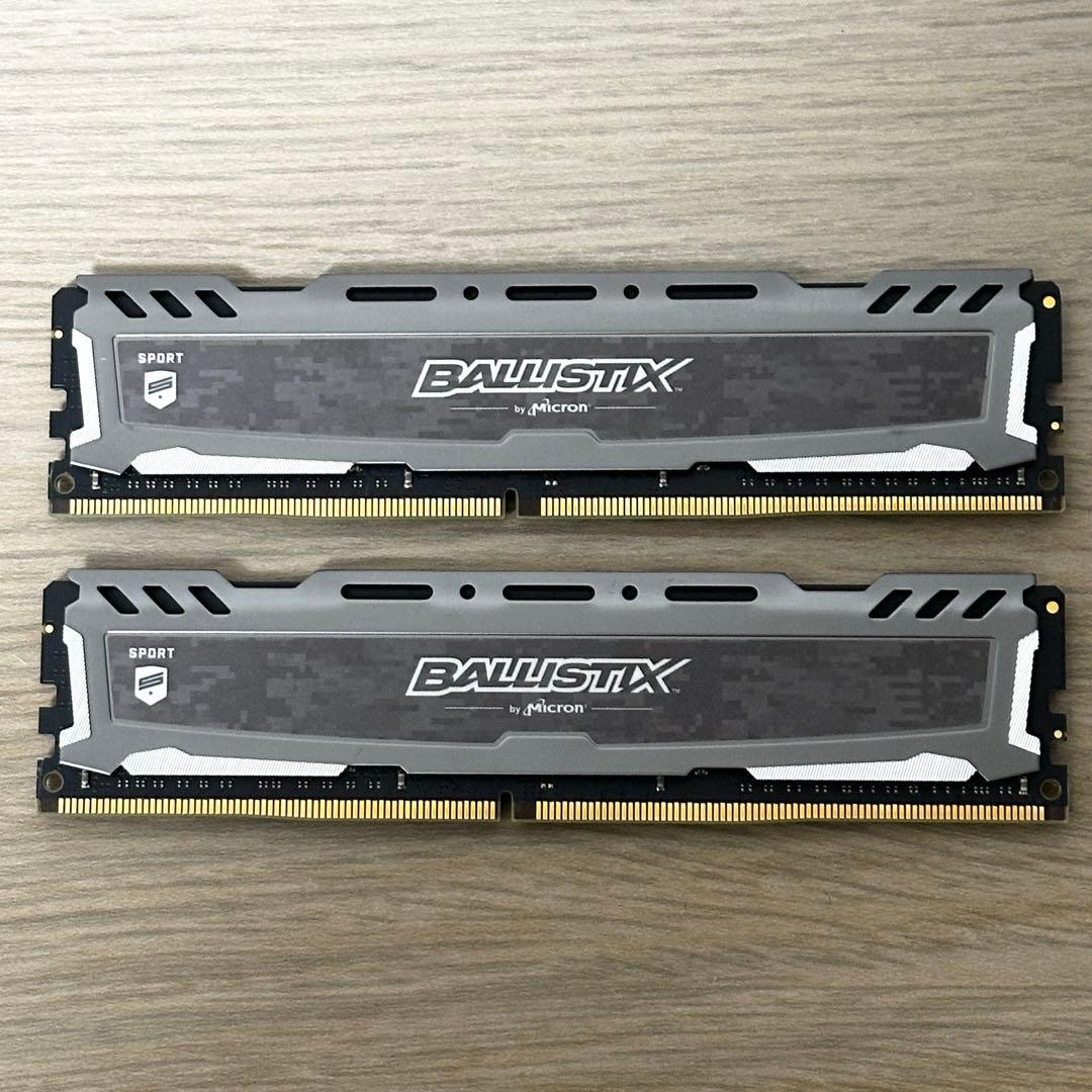 32GB（16GBx2枚）✨ crucial DDR4-2666 メモリ