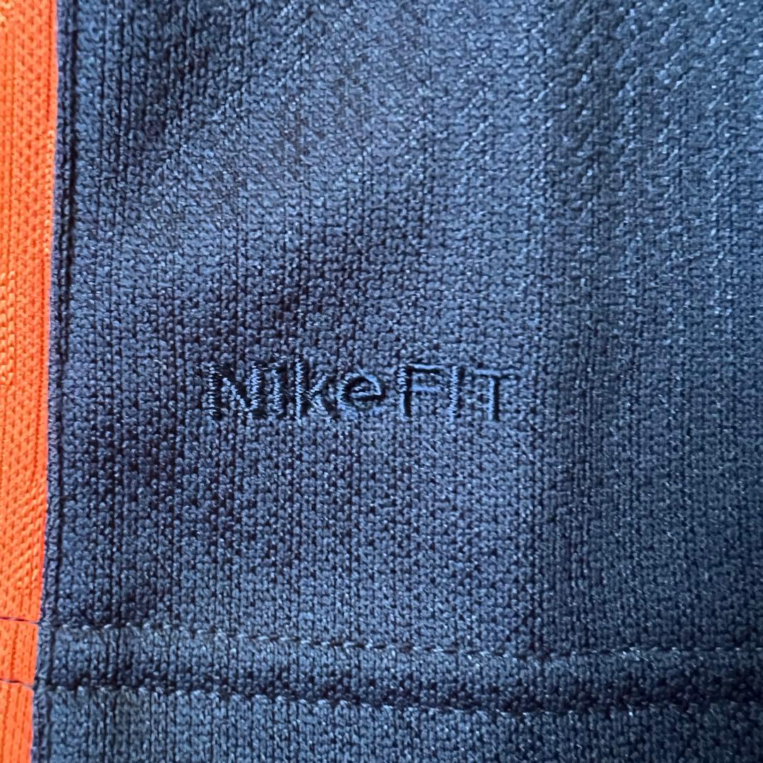 NIKE ナイキ XL ジャージ上下 セットアップ 紺ネイビー オレンジ 刺繍