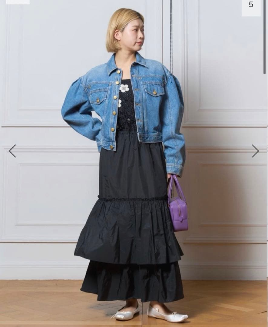 美品　VIOLETTE ROOM IENA LA BOUCLE 別注スカート　黒