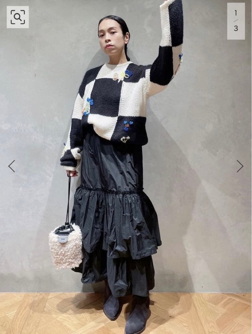 美品　VIOLETTE ROOM IENA LA BOUCLE 別注スカート　黒