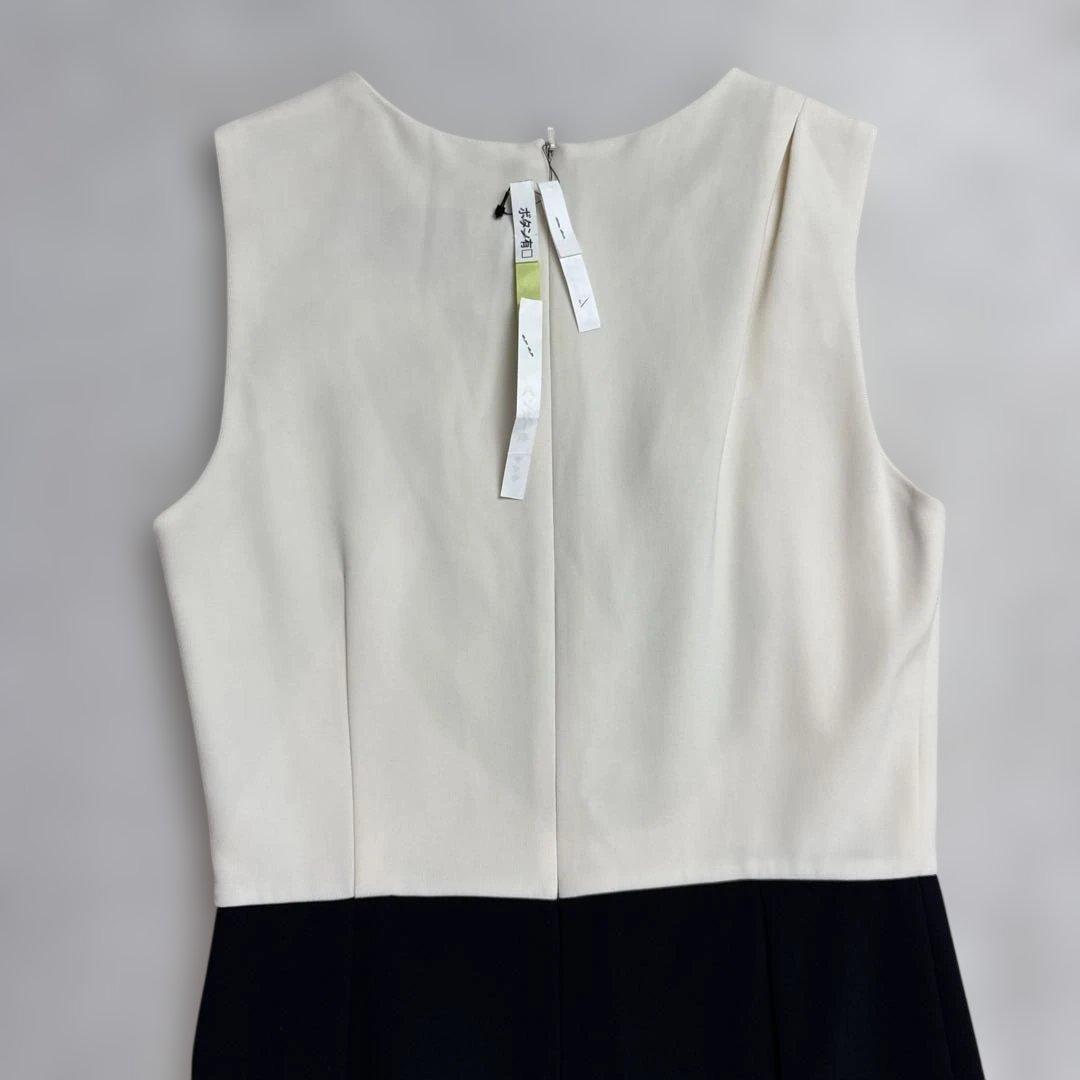 マックスマーラ　黒タグ　ワンピース　ホワイト/ブラック Sサイズ　美品