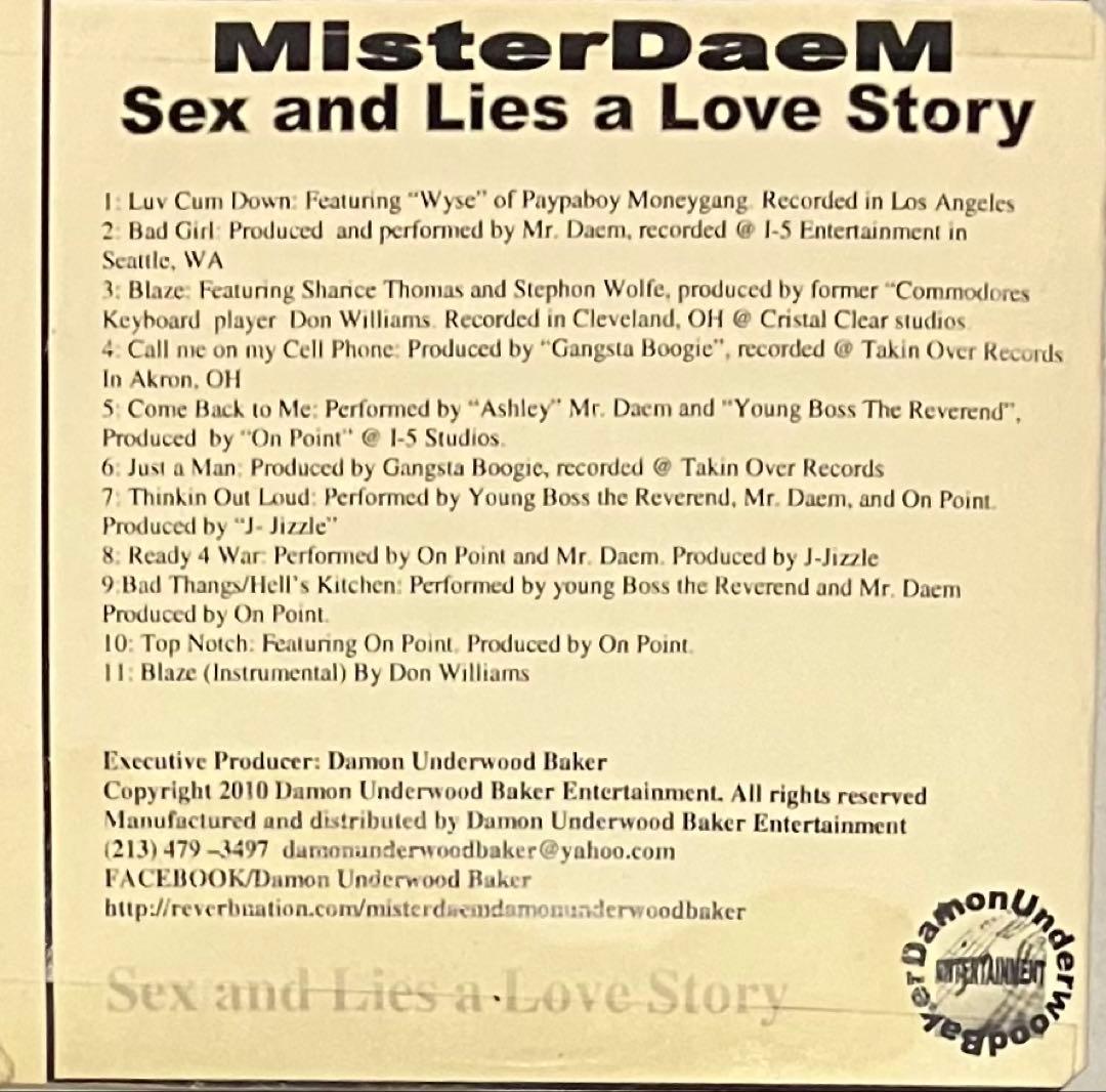 洋楽 G-RAP MISTER DAEM - SEX AND LIES A LO...