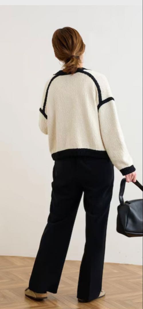 FRAMeWORK クロップドニットジャケット　カーディガン