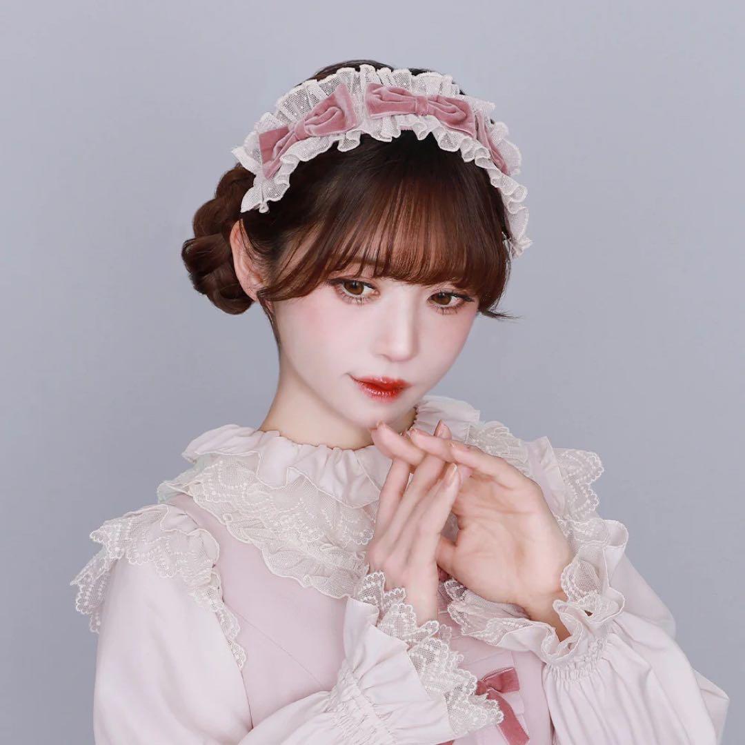 【ひなこ】ご令嬢のチュールフリルヘアクリップ