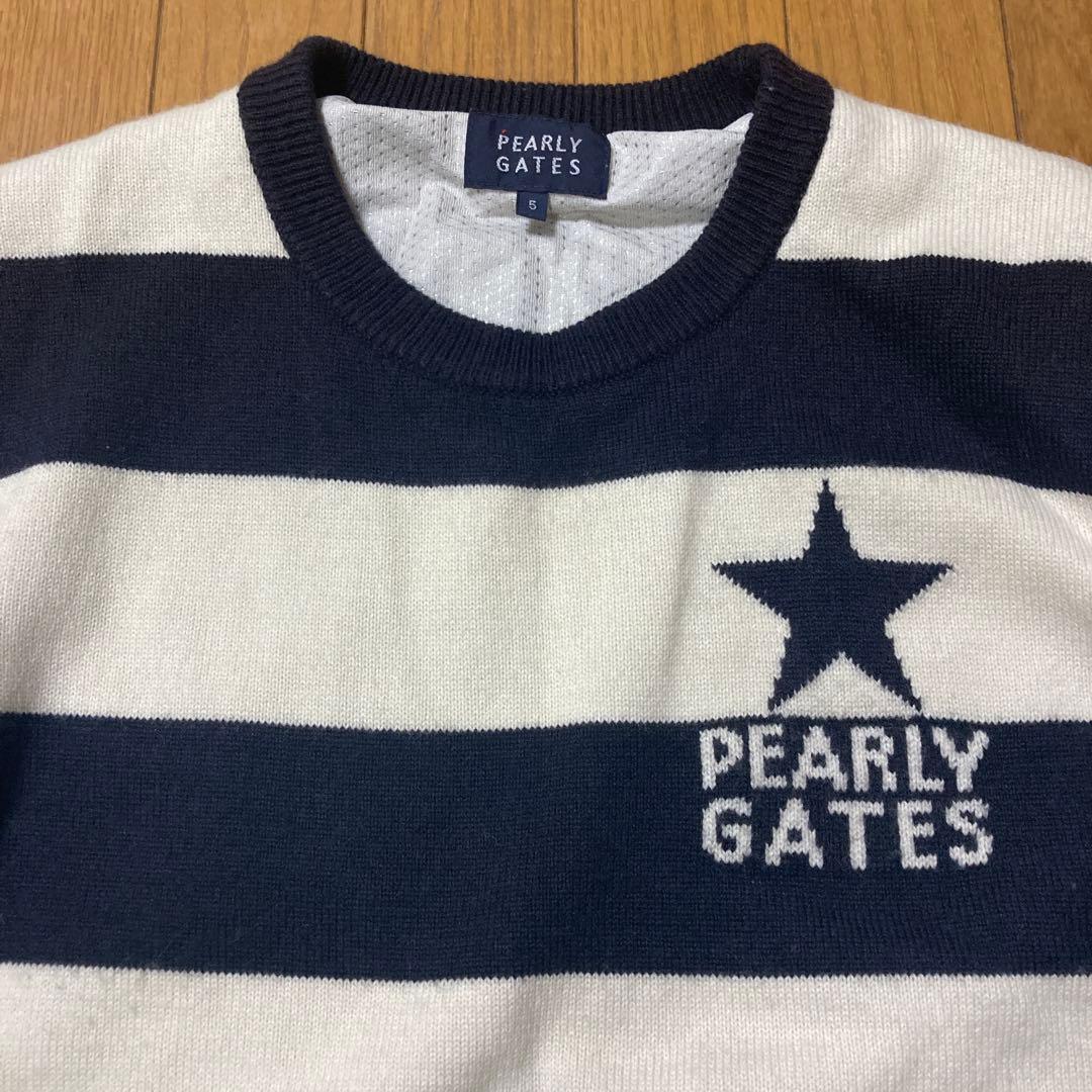 ★PEARLYGATES★ストライプセーター サイズ5 パーリーゲイツ ゴルフ