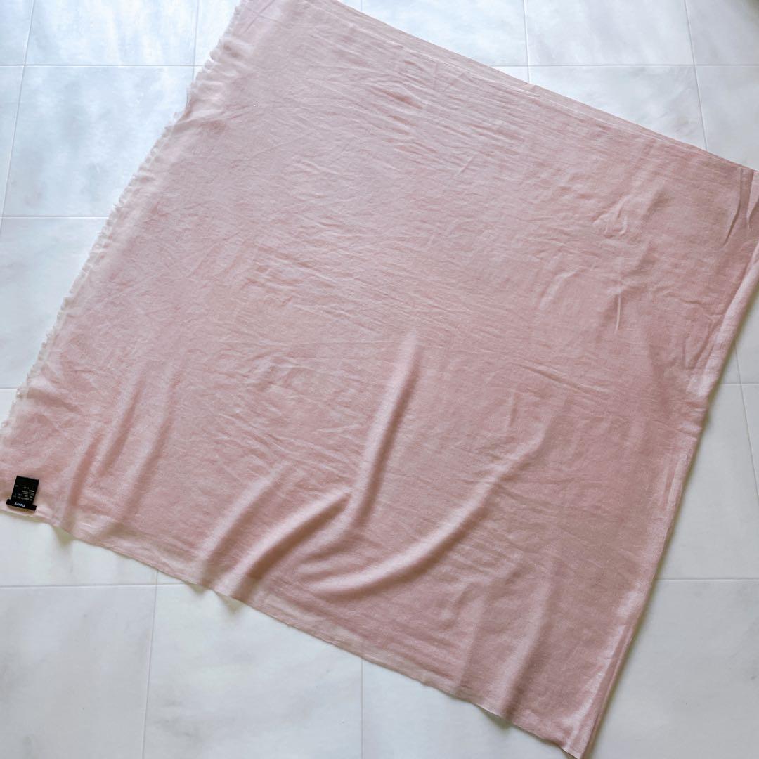 美品✨春カラーꕥ セオリー GRANDE ストール カシミヤ100% 大判