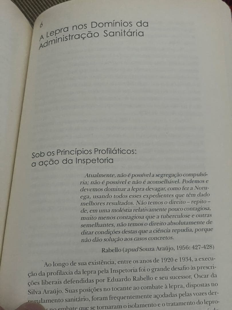 Lepra, Medicina e Políticas de Saúde no…
