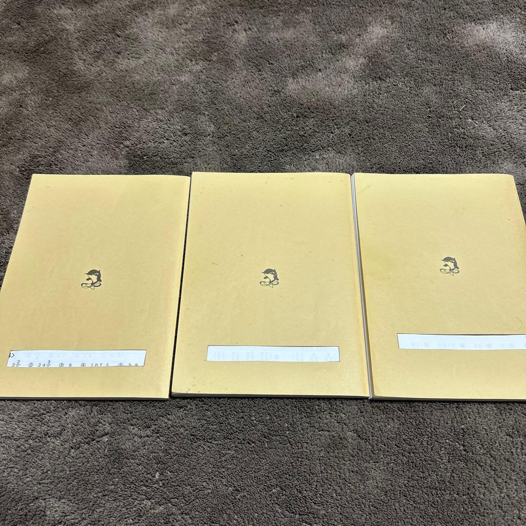 浜学園教材算数3年生　最高レベル特訓算数計算ドリル3冊セット