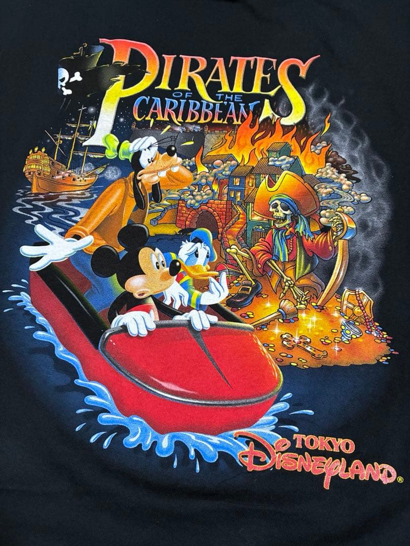 90's Disneyカリブの海賊　Tシャツ