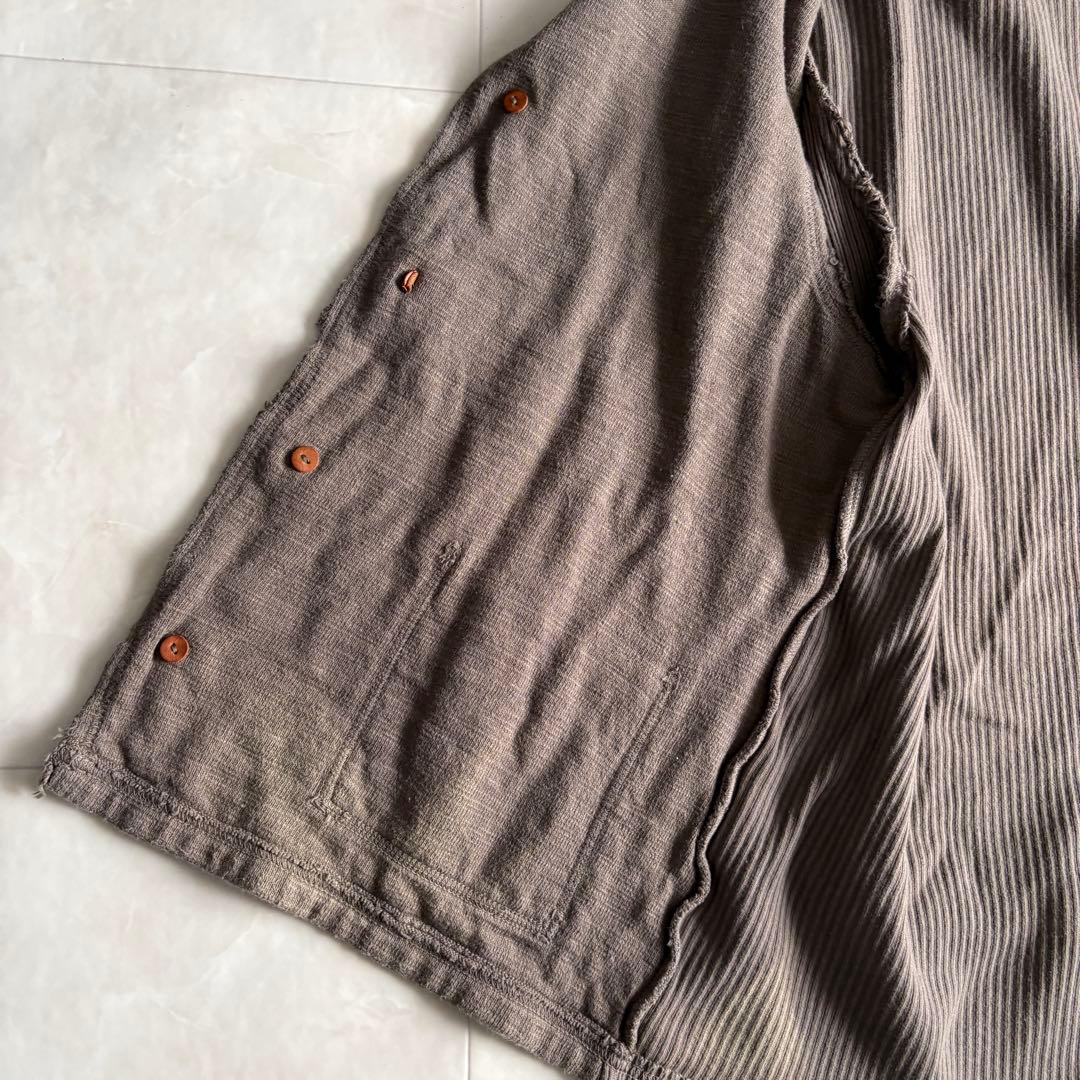 KAPITAL vintage ダメージベスト 茶系 2 日本製 レイヤード