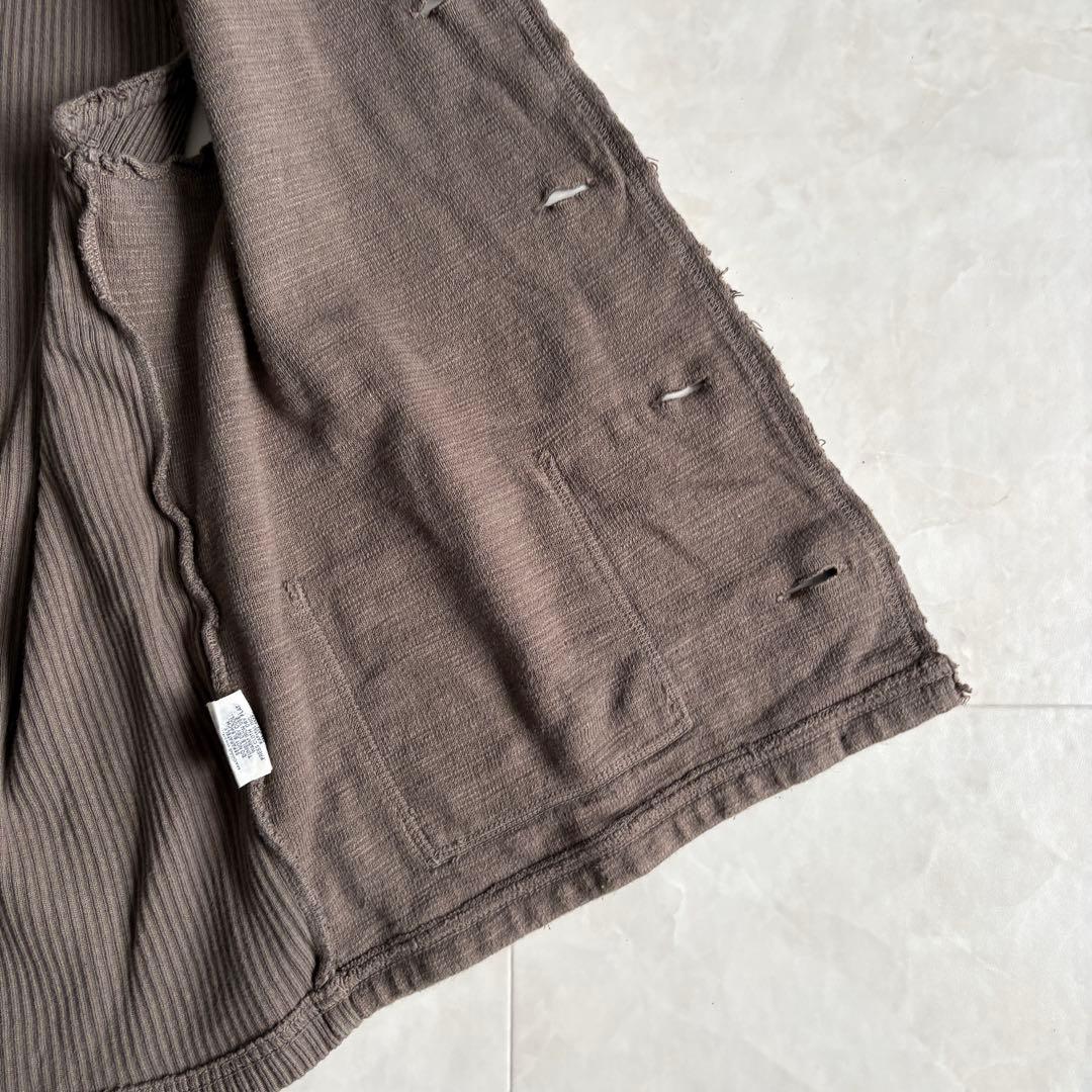 KAPITAL vintage ダメージベスト 茶系 2 日本製 レイヤード