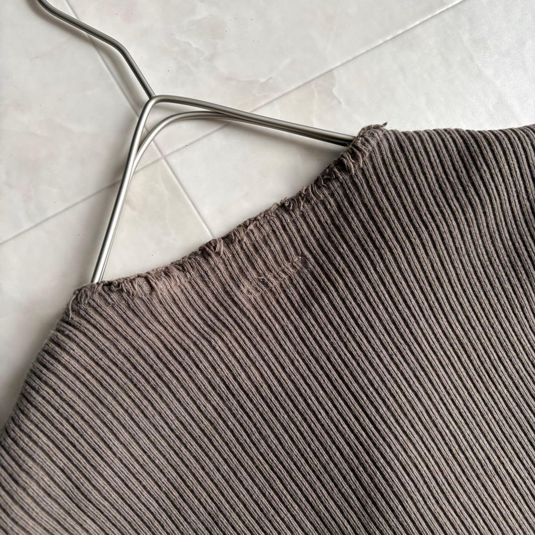 KAPITAL vintage ダメージベスト 茶系 2 日本製 レイヤード