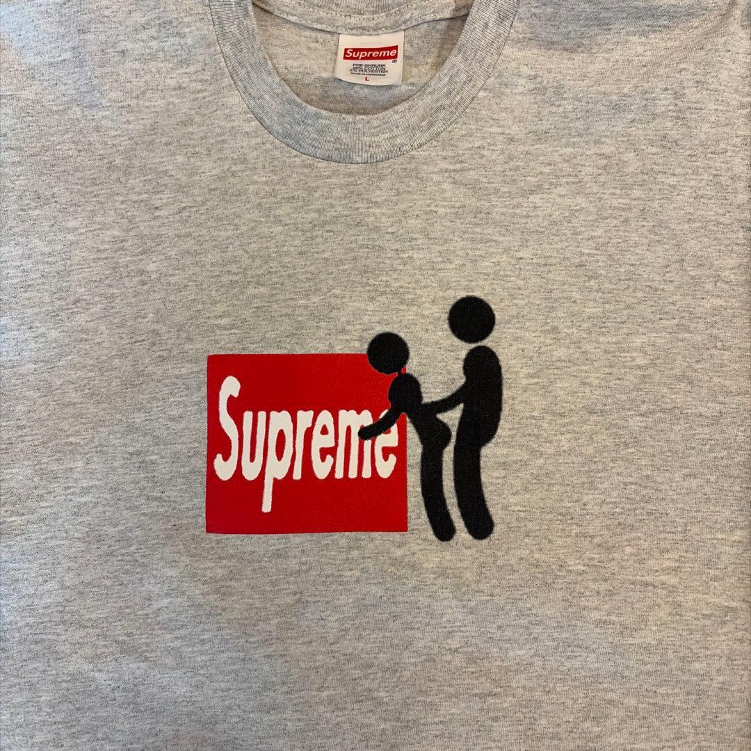 Supreme グレー Tシャツ Lサイズ