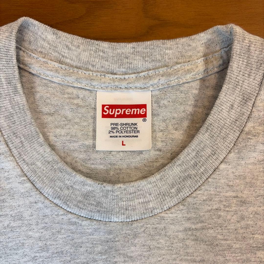 Supreme グレー Tシャツ Lサイズ