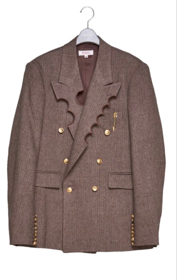 ジャケット・アウター 25AW MASU CRATER TAILORED JACKET MOCHA46