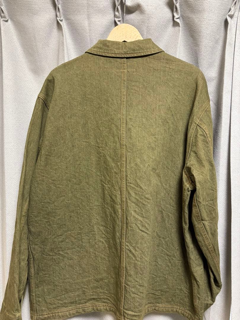 【未使用】Supreme Denim Chore Coat Olive L