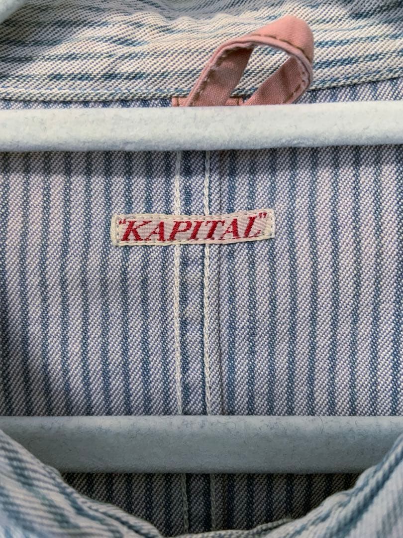 KAPITAL ストライプ カバーオール