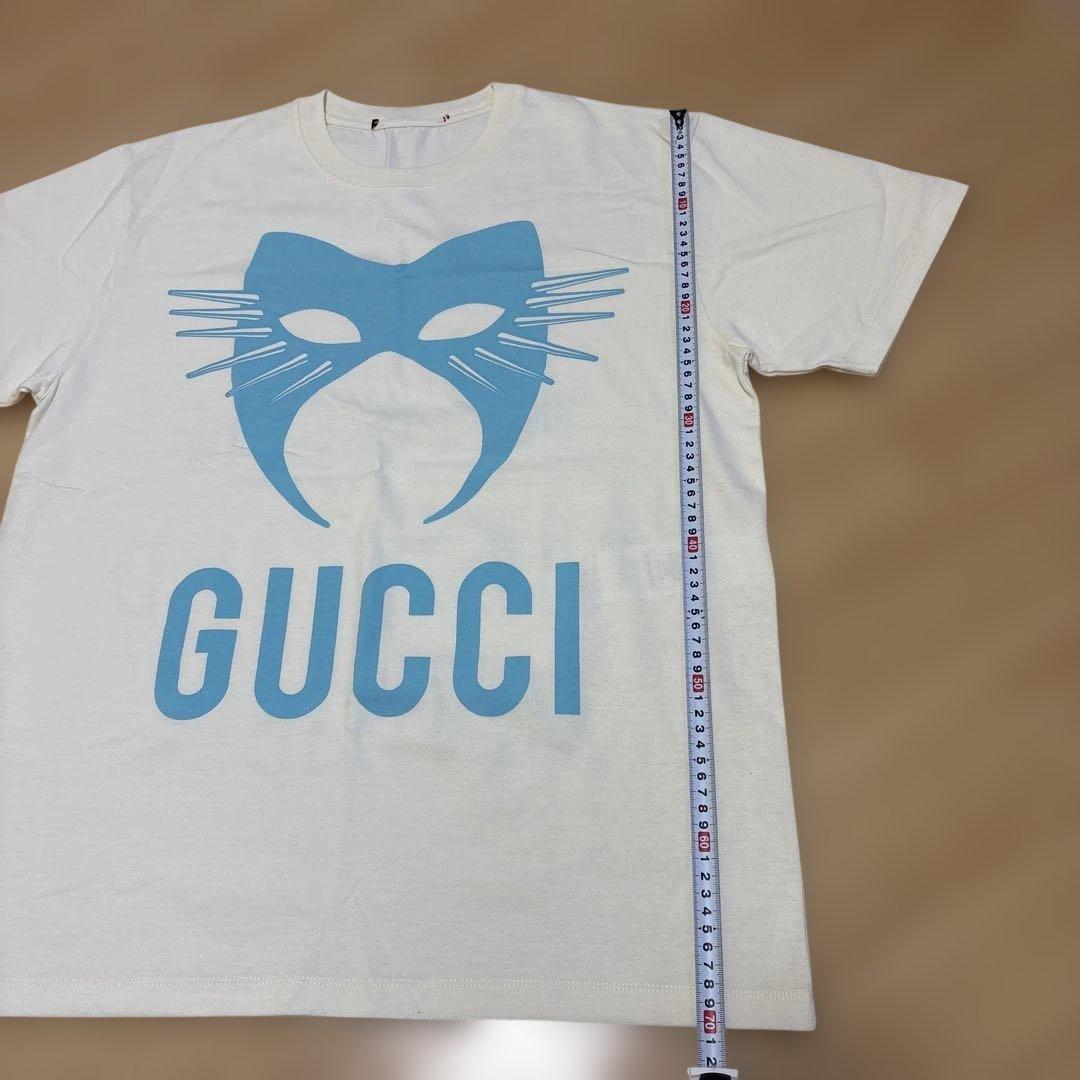 GUCCI マニフェスト　マスクプリントロゴ　オーバーサイズTシャツ
