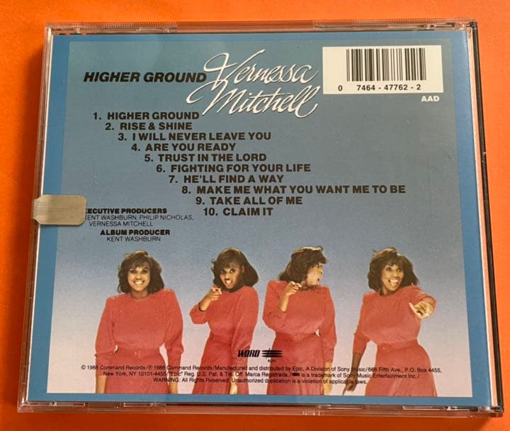 洋楽 VERNESSA  MITCHELL  /  HIGHER GROUND