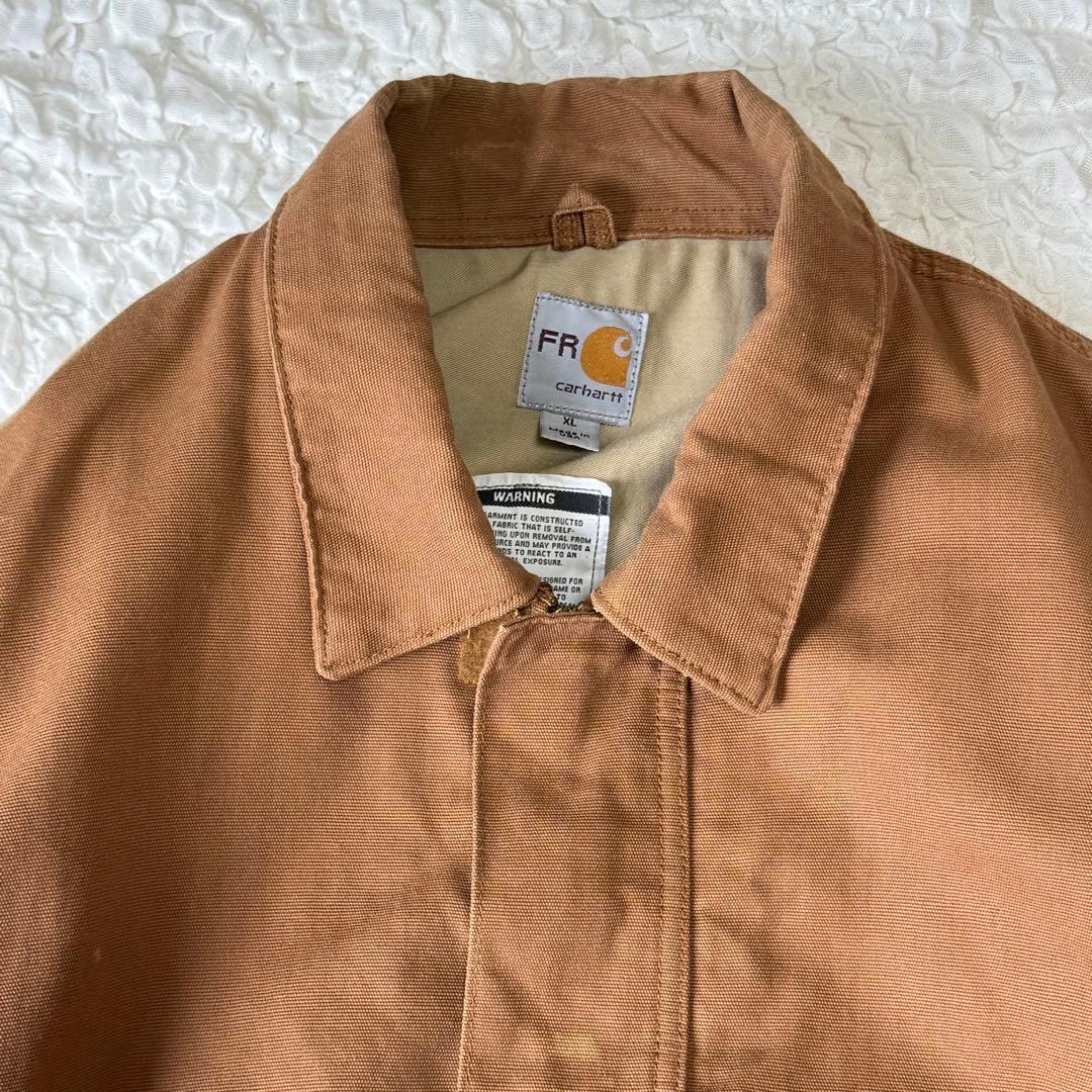 USA製 Carhartt FR ダックジャケット XL レギュラー ブラウン