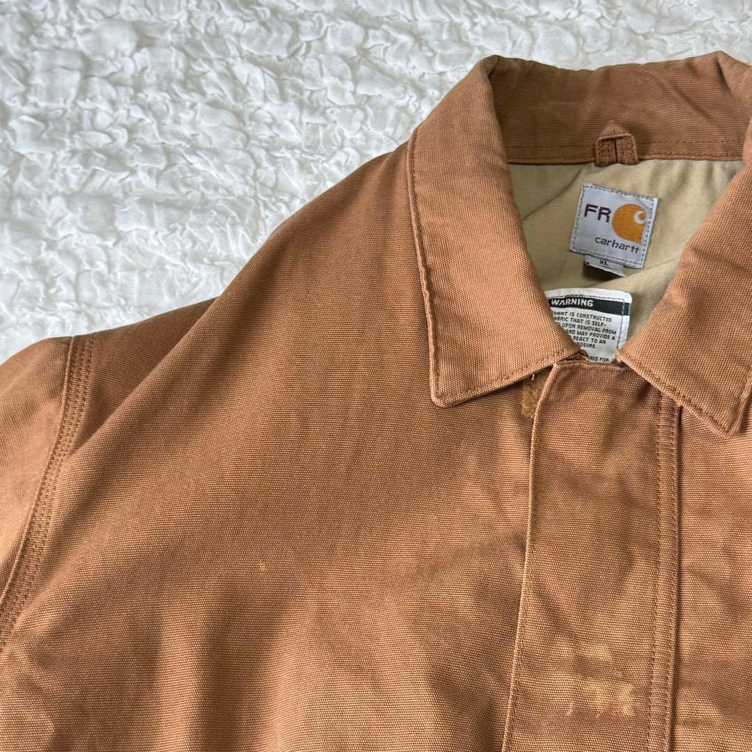 USA製 Carhartt FR ダックジャケット XL レギュラー ブラウン