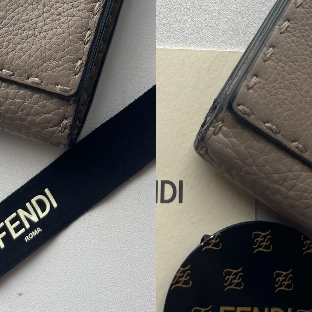 175 極上美品 FENDI フェンディ ピーカブー 2つ折り財布