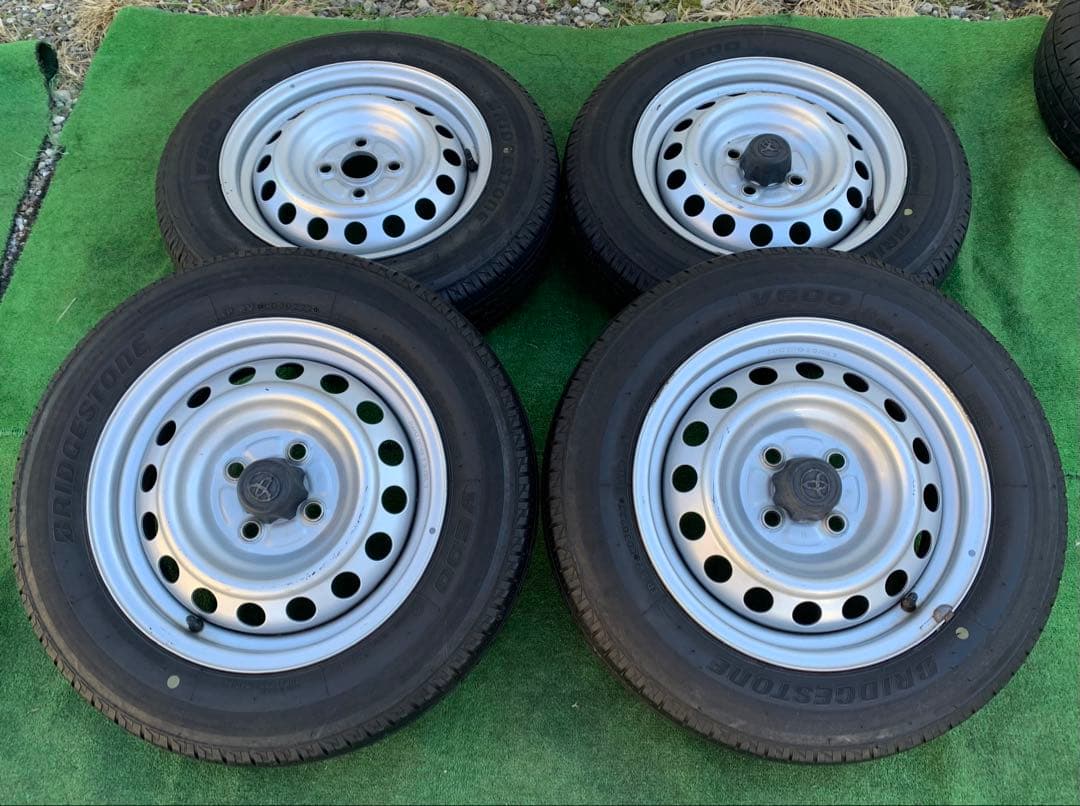 14インチ ス チールホイール& BRIDGESTONE 155/80R14
