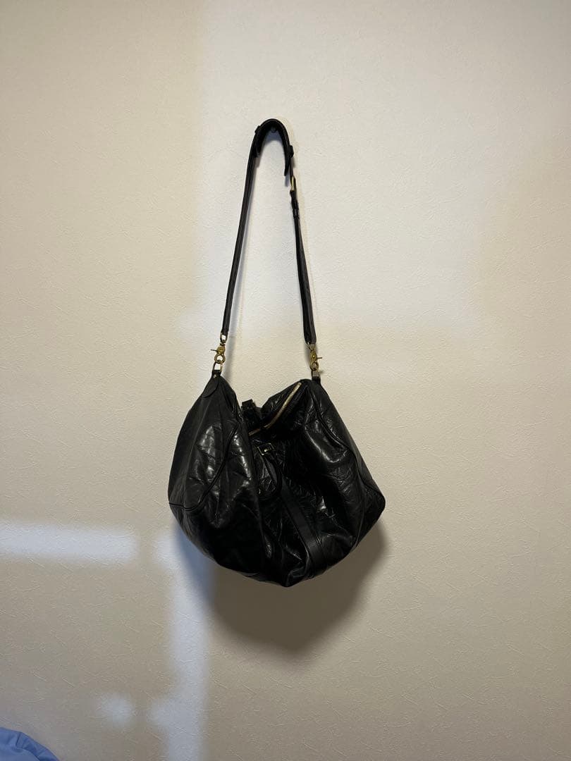 kokobooさま専用 ブラックレザー ボストンバッグ