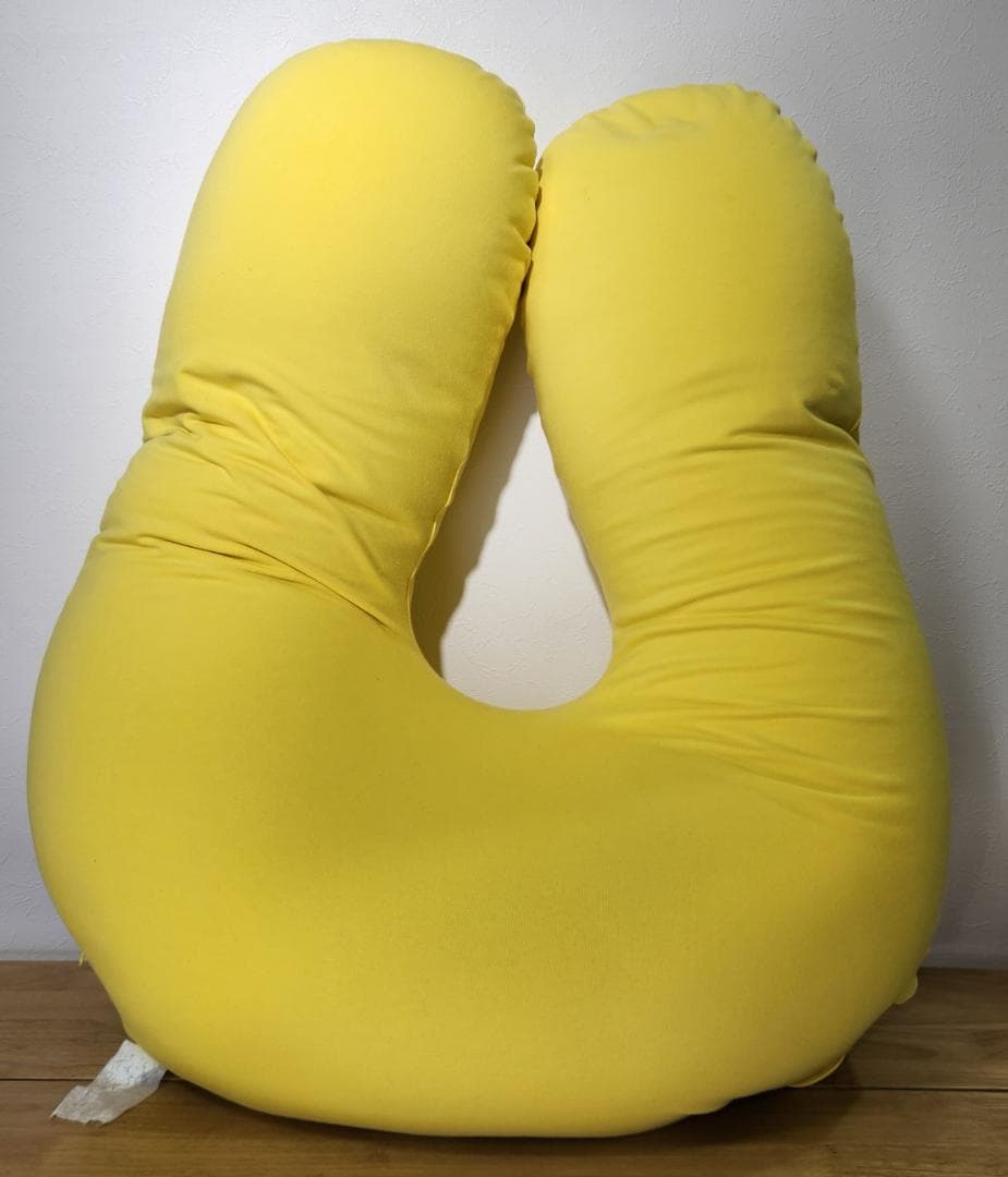 【中古美品】Yogibo/ヨギボー　サポート　イエロー