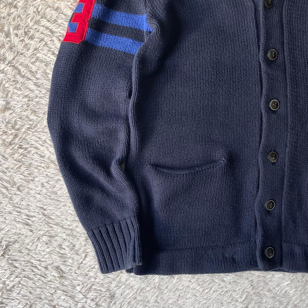 ラルフローレン 美品 コットンカーディガン L ネイビー