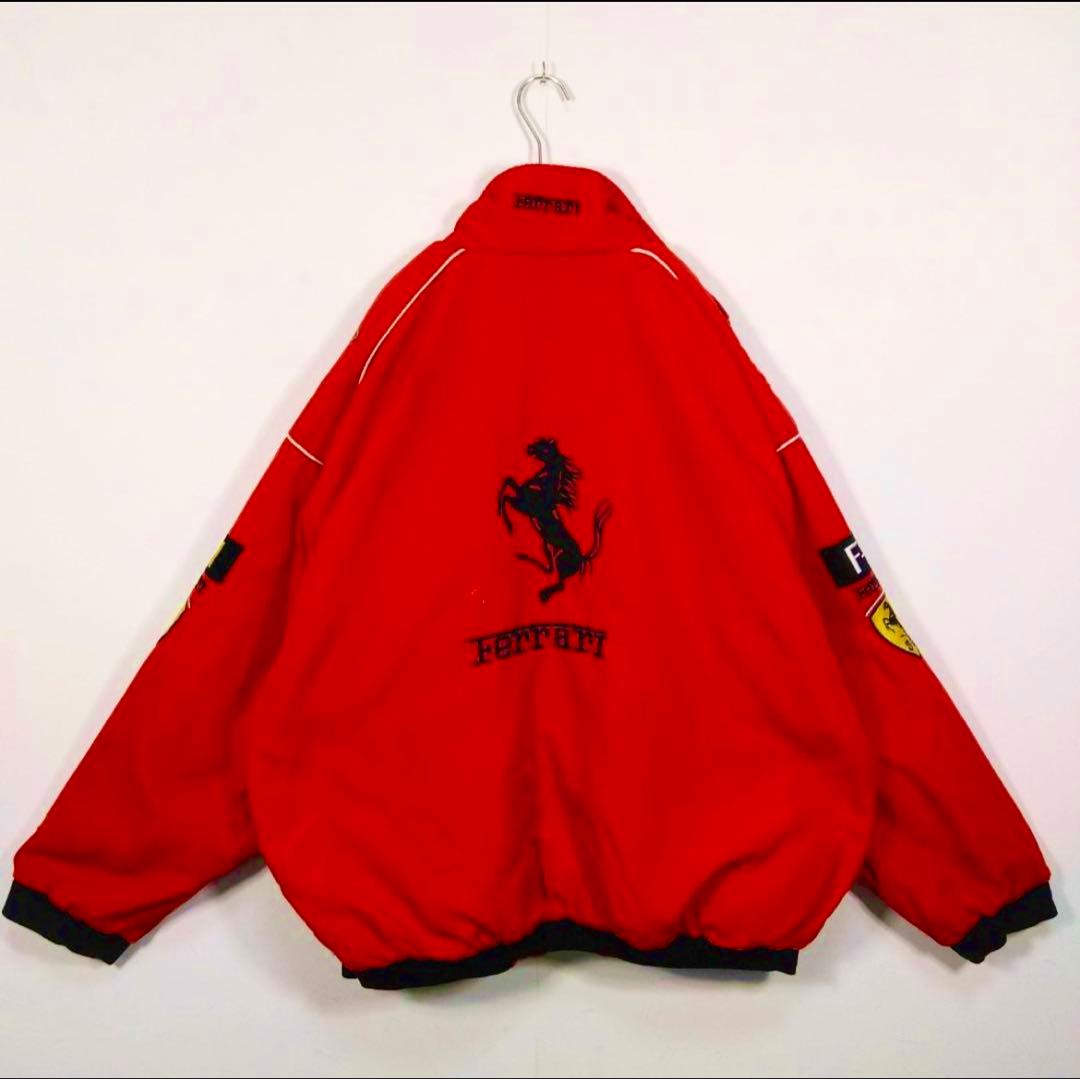 心*鈴様 【希少】Ferrari レッド ジャンパー　レーシングアウター