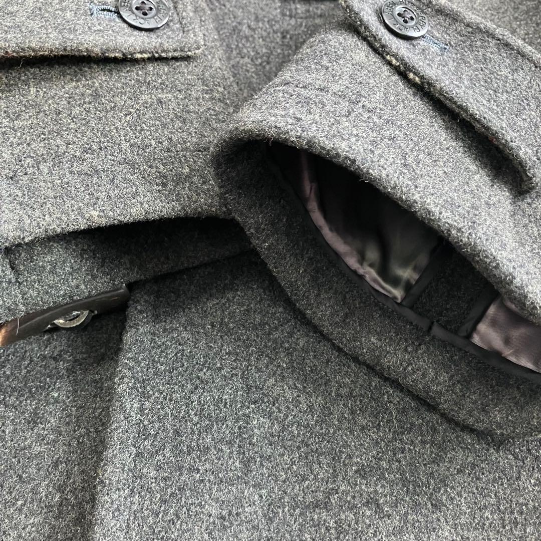 BURBERRY ダッフルコート メンズ L グレー