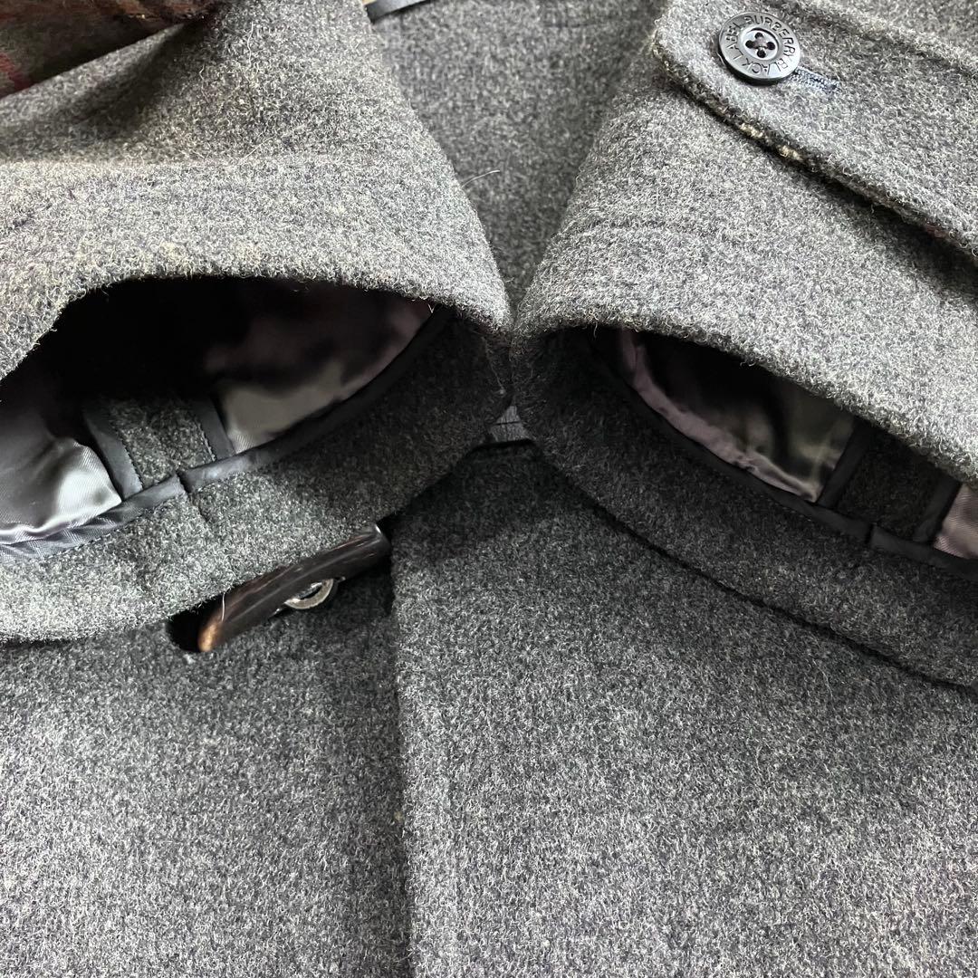 BURBERRY ダッフルコート メンズ L グレー