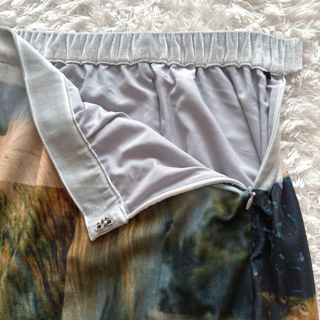 美品Silvia Conde Oliván×Ameri VELOUR SKIRT