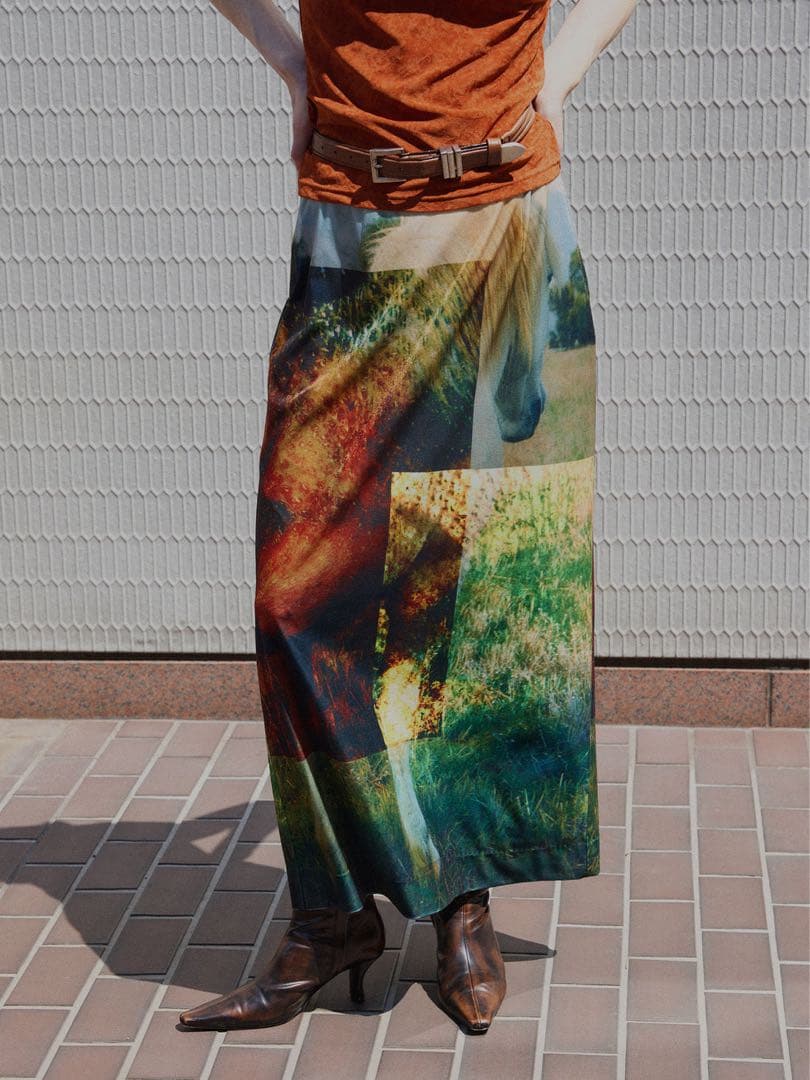 美品Silvia Conde Oliván×Ameri VELOUR SKIRT