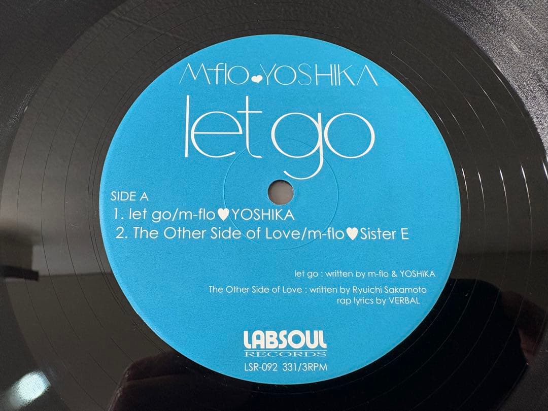 m-flo YOSHIKA let go レコード　アナログ