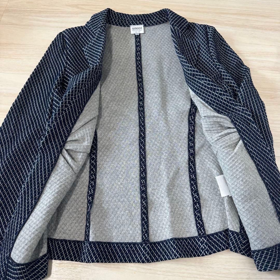 armani collezioni テーラードジャケット チェック 千鳥