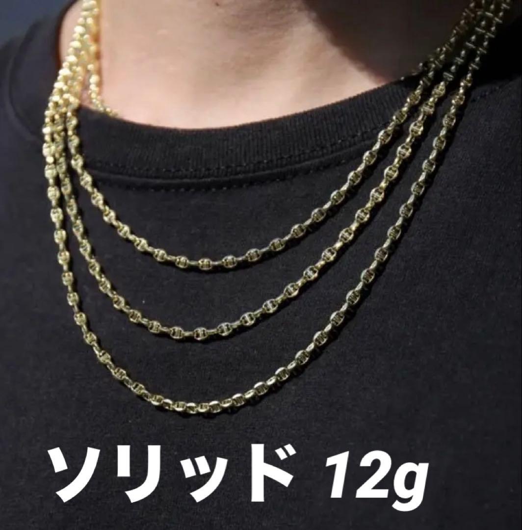 【定価30万円】AVALANCHE 10K アンカーネックレス 4mm 45cm