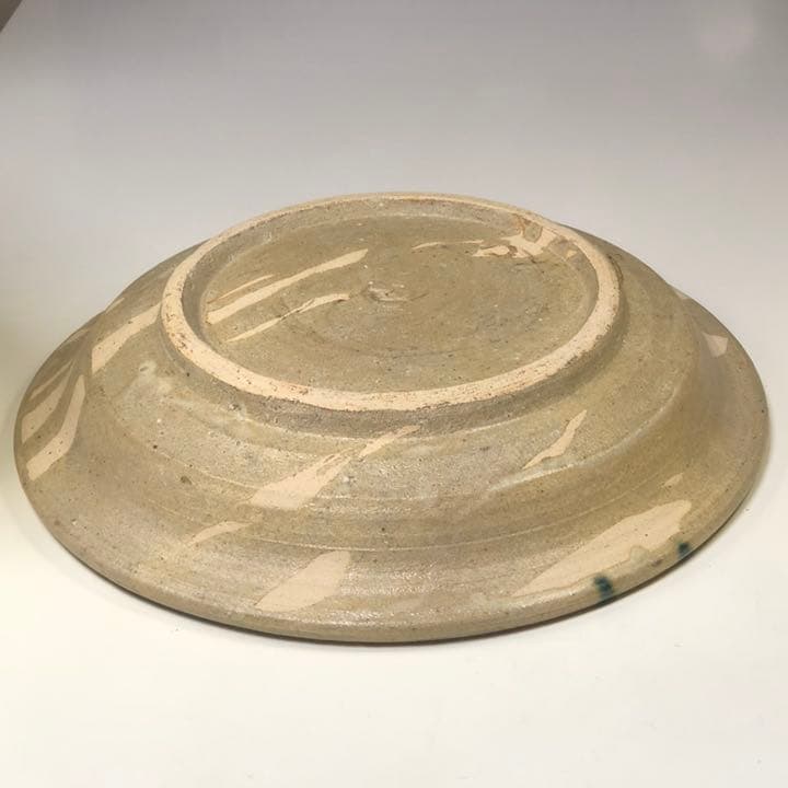 小木曽教彦 美濃焼 黄瀬戸 一尺一寸鉢 盛鉢　大鉢　共箱付