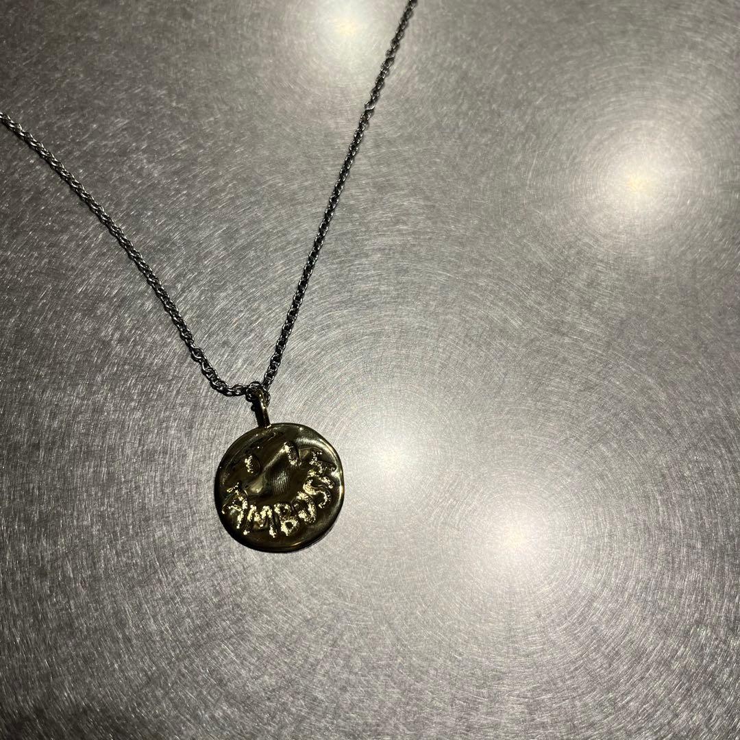 AMBUSH SMILEY CHARM NECLACE ゴールド