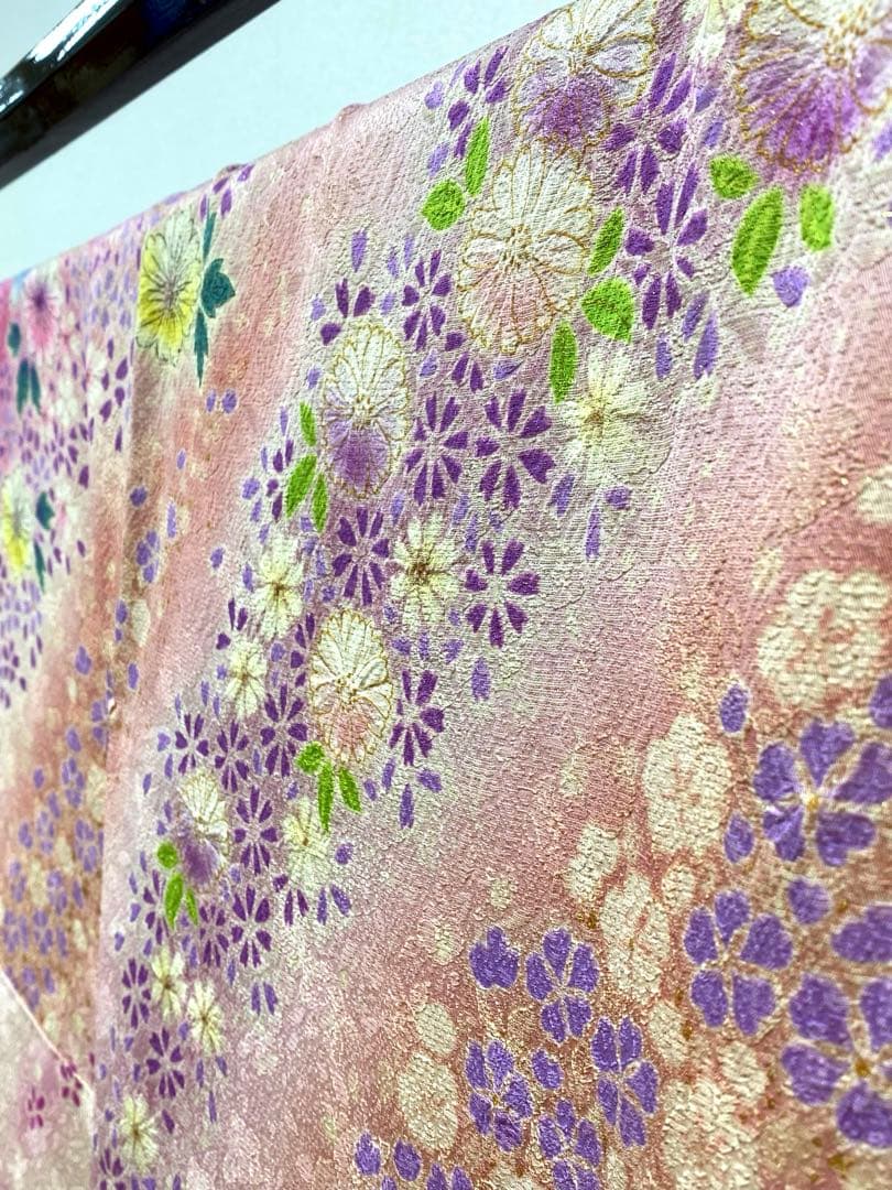 振袖 豪華 辻ヶ花 絞り 金彩 金通し ぼかし八掛 身丈155cm