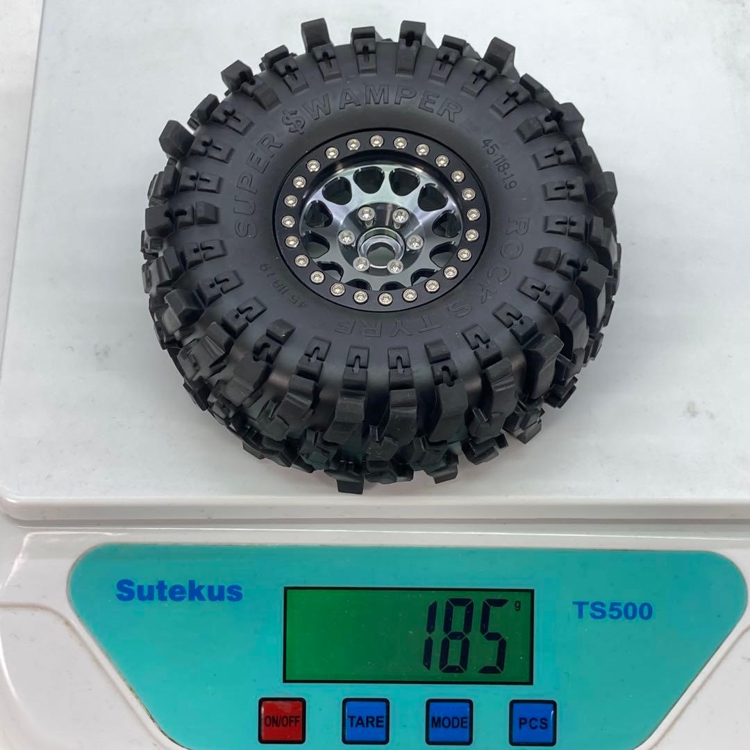 1.9 インチ ビードロック ホイール アルミ クローラー タイヤ CR01