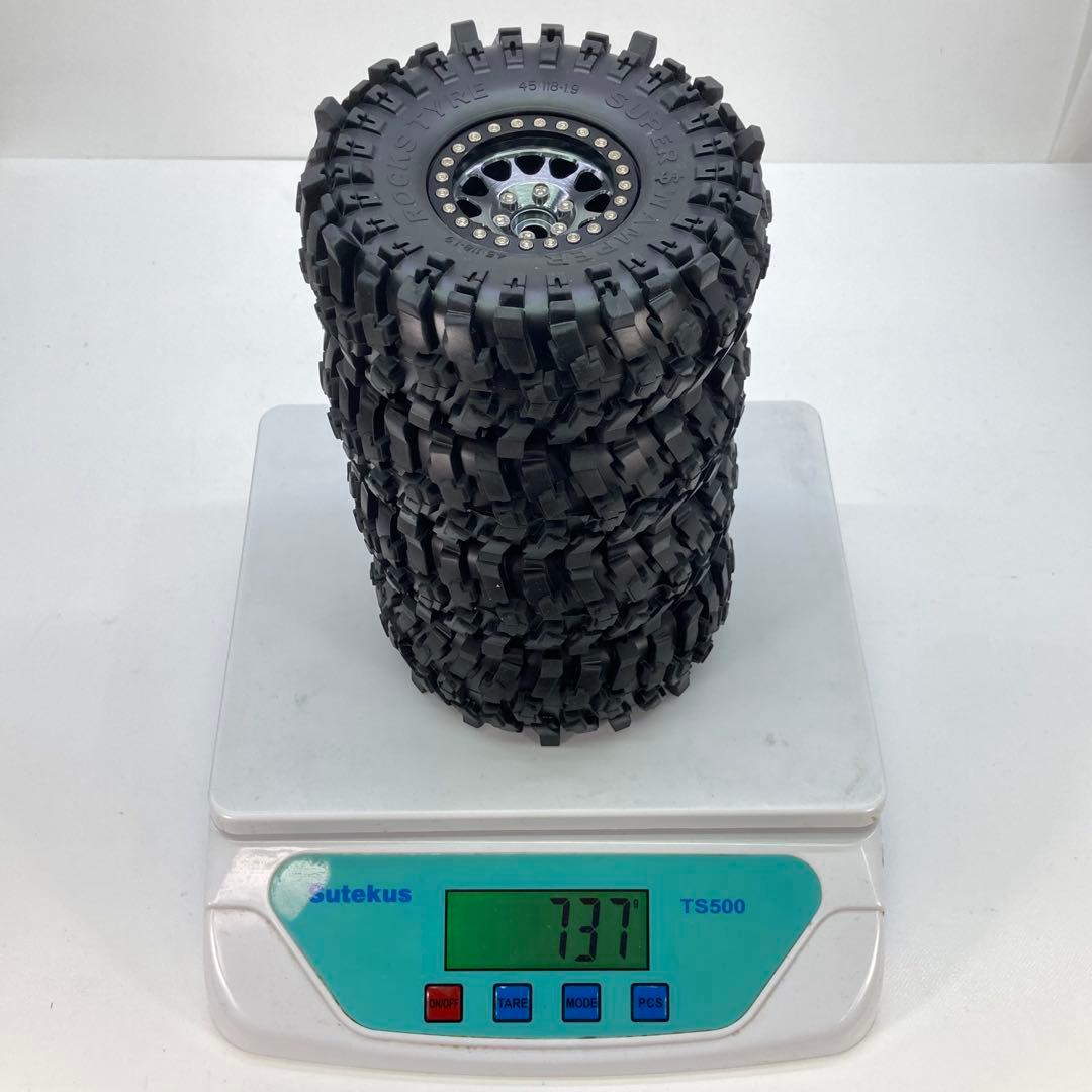 1.9 インチ ビードロック ホイール アルミ クローラー タイヤ CR01