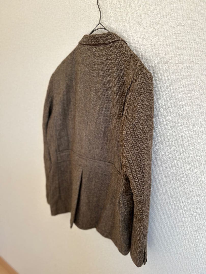 ✨極美品✨quadro ツイード ジャケット L ブラウン ヘリンボーン日本製