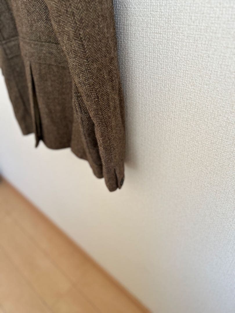 ✨極美品✨quadro ツイード ジャケット L ブラウン ヘリンボーン日本製