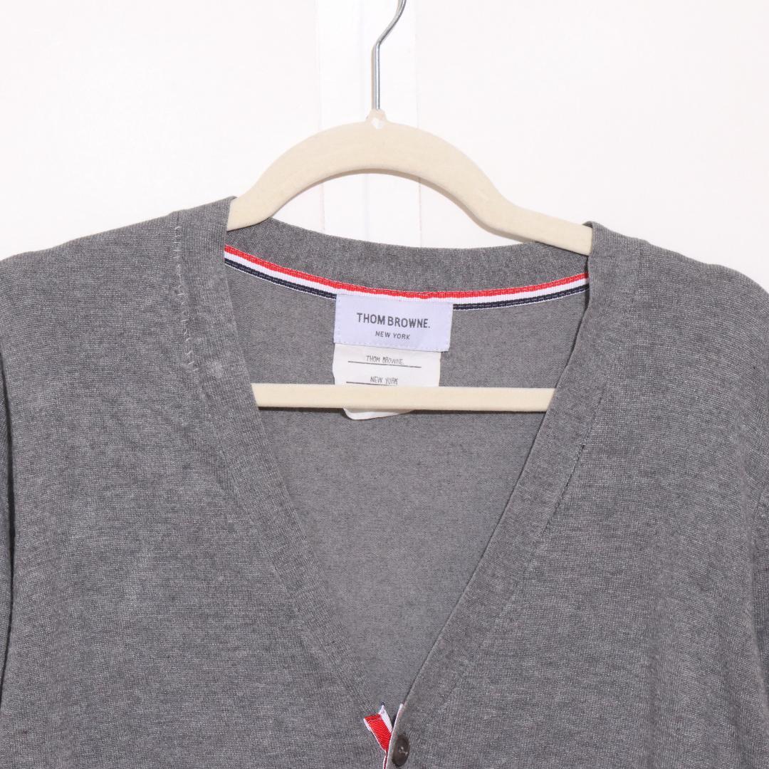美品 THOM BROWNE トップス カーディガン 天竺編み 四本ライン