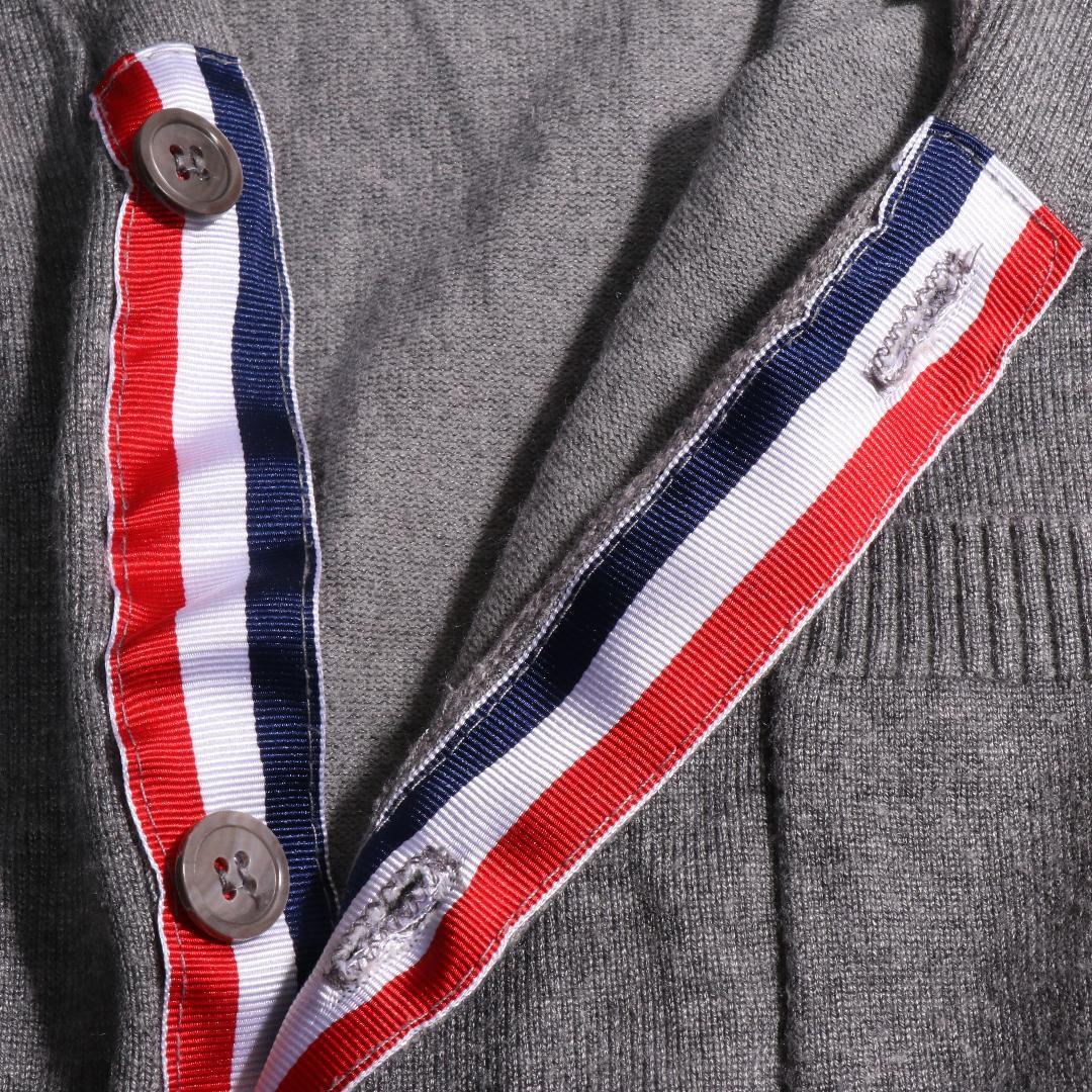 美品 THOM BROWNE トップス カーディガン 天竺編み 四本ライン