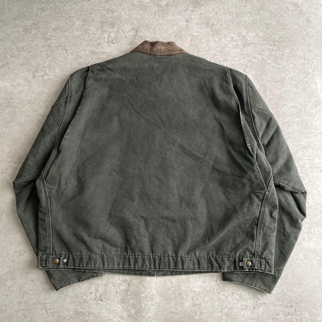 極上 00s カーハート デトロイト ジャケット 4XL モス MOS